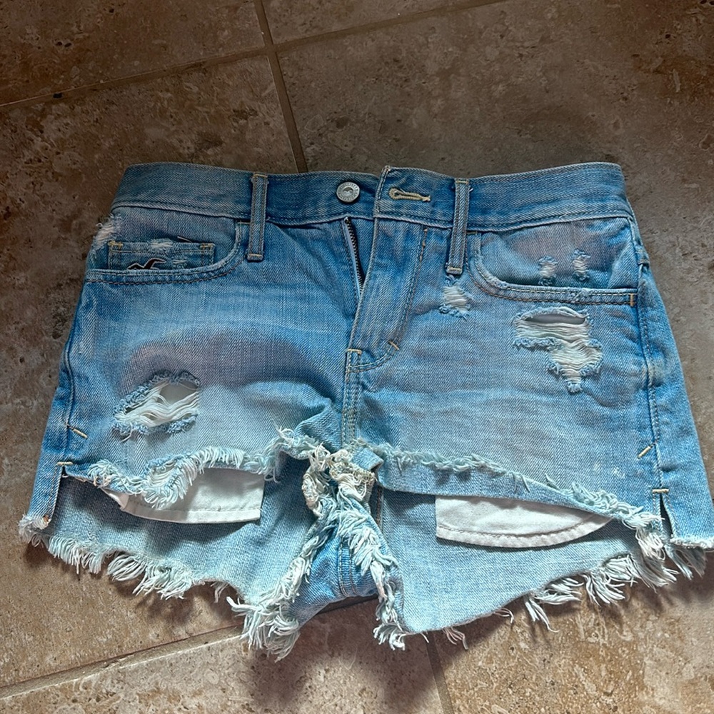 Hollister High wasted denim shorts